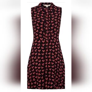 Anthropologie Yumi Chicken Rooster Novelty Print Shirt Dress
